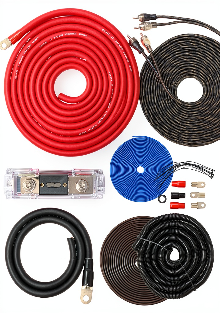 SoundBox Car Amplifier Wiring Kit components