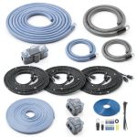 RECOIL Car Amplifier Wiring Kit Blue Copper 4 Gauge-0