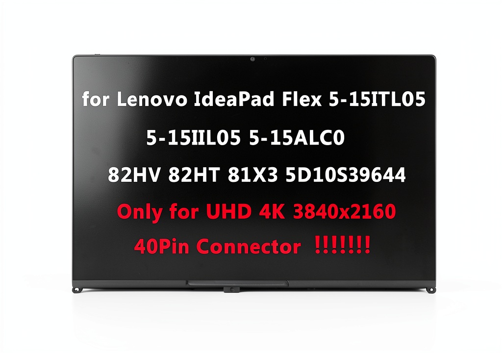 ARUISIFX 15.6 inch UHD 4K screen installed in a Lenovo Flex laptop