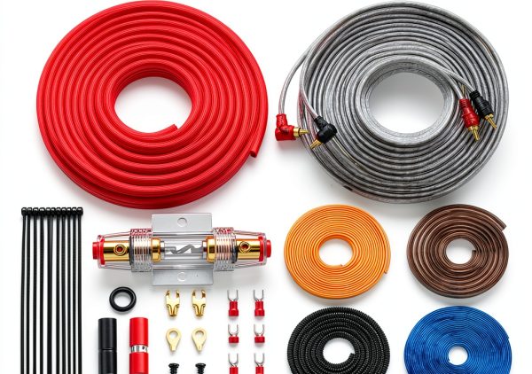 Gulfmew 4 Gauge Amp Wiring Kit Copper Power-0
