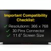 LCDBros Laptop Replacement Screens 11.6" Matte-2