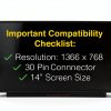 HP 14 Laptop Screen LCDBros Matte 1366x768-2