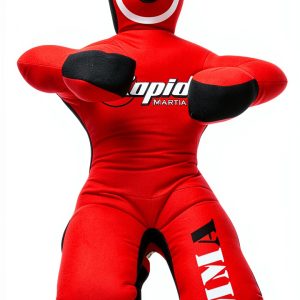 Wrestling Dummy Rapid Mart Red Black 4ft Canvas-0