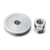 Aluminum Timing Pulley Set uxcell 80T & 20T with Belt 250mm-3