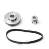 Aluminum Timing Pulley Set uxcell 80T & 20T with Belt 250mm-1