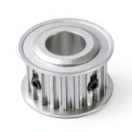 Timing Belt Pulley uxcell 5M-20T-1/2B 1/2in Bore Alloy 20 Teeth-0