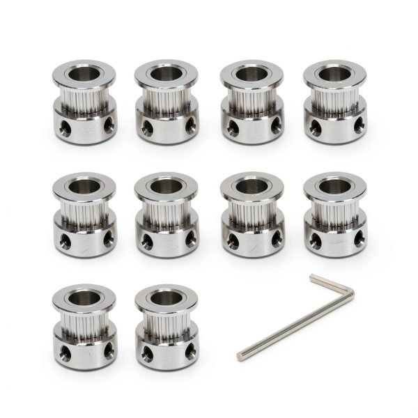 GT2 Pulleys Wheel 20 Teeth 8mm Bore Aluminum Idler Set Zeberoxyz-1