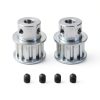Timing Belt Pulley 6.35mm Aluminum Bore for 3D Printer CNC by JiuWu-0
