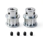 Timing Belt Pulley 6.35mm Aluminum Bore for 3D Printer CNC by JiuWu-0