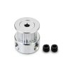 MECCANIXITY 20 Teeth 3mm Bore Aluminum Timing Pulley Silver Pack of 2-2