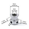 GT2 Pulleys Wheel 20 Teeth 8mm Bore Aluminum Idler Set Zeberoxyz-2
