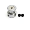 MECCANIXITY 20 Teeth 3mm Bore Aluminum Timing Pulley Silver Pack of 2-3
